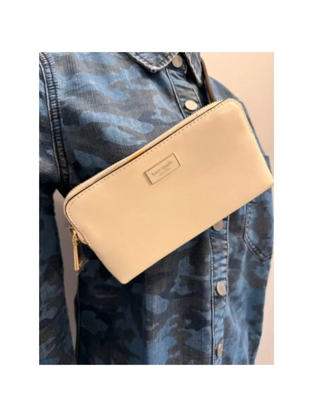 NEW Kate Spade Saffiano Leather zip top belt/sling Small/Medium bag